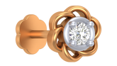 18K Gold & Diamond Stud Nose Pin KRA50017