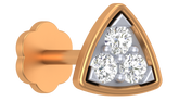 18K Gold & Diamond Stud Nose Pin KRA50018