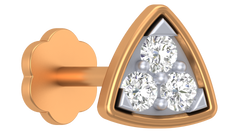 18K Gold & Diamond Nose Pin KRA50018