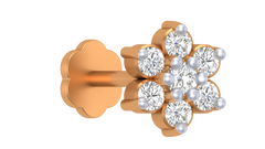 18K Gold & Diamond Nose Pin KRA50020