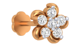 18K Gold & Diamond Stud Nose Pin KRA50021
