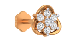 18K Gold & Diamond Stud Nose Pin KRA50022