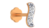 18K Gold & Diamond Stud Nose Pin KRA50025