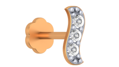 18K Gold & Diamond Stud Nose Pin KRA50025