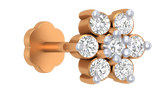 18K Gold & Diamond Stud Nose Pin KRA50028