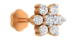 18K Gold & Diamond Nose Pin KRA50028
