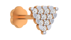 18K Gold & Diamond Stud Nose Pin KRA50029