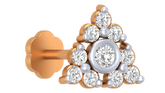 18K Gold & Diamond Stud Nose Pin KRC80293