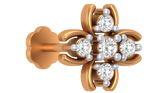 18K Gold & Diamond Stud Nose Pin KRA50034