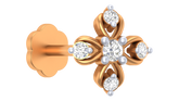18K Gold & Diamond Stud Nose Pin KRA50036