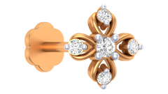 18K Gold & Diamond Nose Pin KRA50036