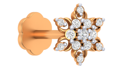 18K Gold & Diamond Nose Pin KRA50037