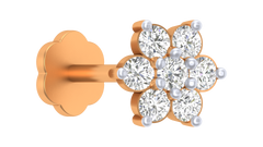 18K Gold & Diamond Nose Pin KRA50041