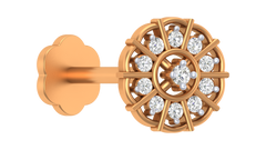 18K Gold & Diamond Nose Pin KRA50042