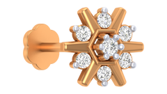 18K Gold & Diamond Nose Pin KRA50044