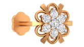 18K Gold & Diamond Stud Nose Pin KRA50045