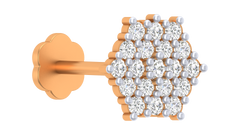 18K Gold & Diamond Nose Pin KRA50047