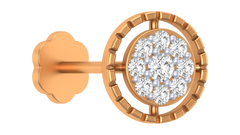 18K Gold & Diamond Nose Pin KRA50048