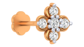 18K Gold & Diamond Stud Nose Pin KRA50049