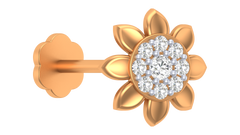 18K Gold & Diamond Nose Pin KRA50052