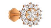 18K Gold & Diamond Stud Nose Pin KRA50056