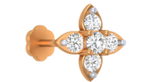 18K Gold & Diamond Stud Nose Pin KRA50057
