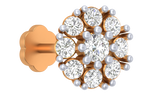 18K Gold & Diamond Stud Nose Pin KRA50059