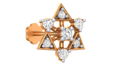 18K Gold & Diamond Nose Pin KRA50060