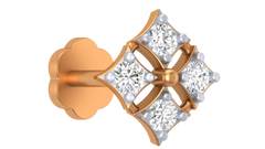 18K Gold & Diamond Nose Pin KRA50062