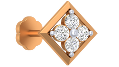 18K Gold & Diamond Nose Pin KRA50064
