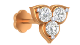 18K Gold & Diamond Stud Nose Pin KRA50067