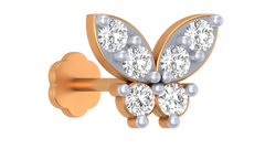 18K Gold & Diamond Nose Pin KRA50069