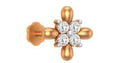 18K Gold & Diamond Stud Nose Pin KRA50070