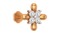 18K Gold & Diamond Nose Pin KRA50070