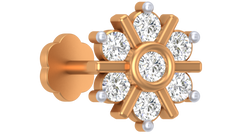 18K Gold & Diamond Nose Pin KRA50071