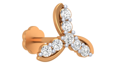 18K Gold & Diamond Nose Pin KRA50072
