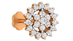 18K Gold & Diamond Stud Nose Pin KRA50073