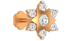 18K Gold & Diamond Stud Nose Pin KRA50074
