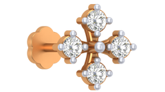 18K Gold & Diamond Nose Pin KRA50075