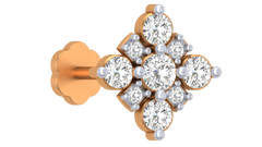 18K Gold & Diamond Nose Pin KRA50078