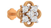 18K Gold & Diamond Stud Nose Pin KRC80200