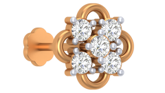 18K Gold & Diamond Nose Pin KRA50079