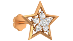 18K Gold & Diamond Nose Pin KRA50083