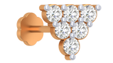 18K Gold & Diamond Stud Nose Pin KRC80203