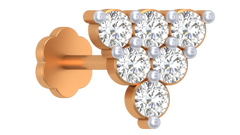 18K Gold & Diamond Nose Pin KRA50085