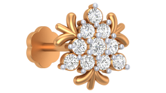 18K Gold & Diamond Nose Pin KRA50089