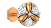 18K Gold & Diamond Stud Nose Pin KRA50090