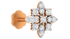 18K Gold & Diamond Nose Pin KRA50093