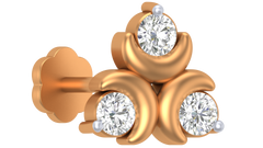 18K Gold & Diamond Nose Pin KRA50100