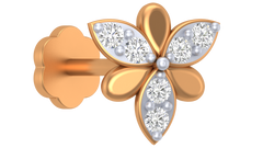 18K Gold & Diamond Nose Pin KRA50101
